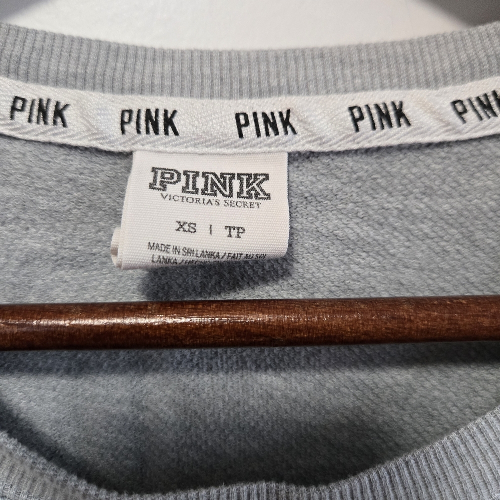 PINK Victoria's Secret Heather Gray Long Sleeve Tunic Tee Size XS - Picture 4 of 6